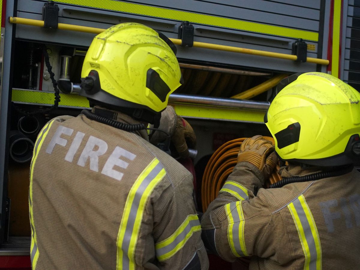 Firefighters rush to car engulfed in flames in Bridgnorth