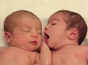 The twins at one day old. Picture by Vicky Strongitharm www.amrosephotography.co.uk