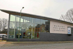 The Mansers Antiques building in Coleham Head