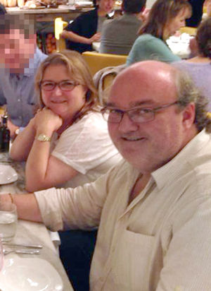 Sally Adey with her husband Robert