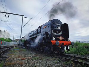Supporting image for story: When and where to see steam loco Britannia when it runs through Shropshire on Tuesday