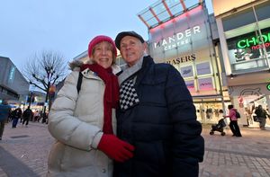 Sharon Williams and Raymond Doody from Bradmore. Sharon said she didn't feel like Wolverhampton was a city