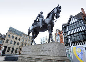 The Prince Albert Statue in Queen Square is a recognisable landmark