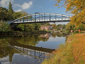 The incident happened at Kingsland Bridge in Shrewsbury. Photo: Robert G William