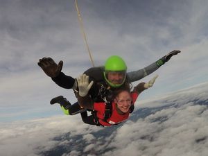 Supporting image for story: Inspirational skydiver raises more than £8,000 for eating disorder charity