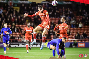 Walsall vs Harrogate match action (pic Owen Russell)