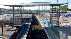 The new footbridge