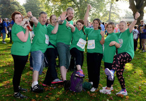 A team from Leekes in Bilston get set for Walk for Dreams