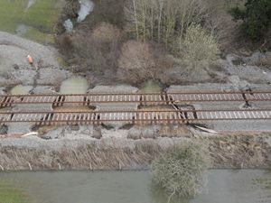 Supporting image for story: Network Rail announces reopening date for flood-hit railway line