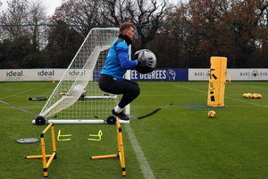 Alex Palmer takes off. The shot stopper is one of the most in form strikers in the division (Photo by Adam Fradgley/West Bromwich Albion FC via Getty Images).