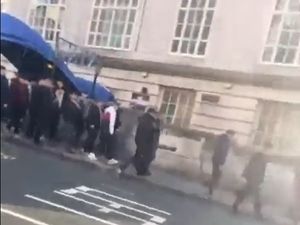 Supporting image for story: Call for life bans after Shrewsbury 'supporters' filmed singing offensive Hillsborough chant in Liverpool