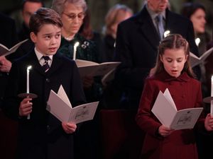 Supporting image for story: George and Charlotte in full voice for Kate’s Christmas Eve carol service