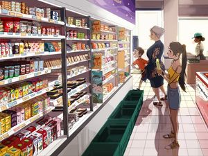 Supporting image for story: You could stare at this incredibly detailed drawing of a grocery store for hours