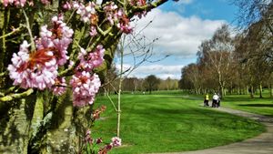 Golfers on Shrewsbury Golf Course at Condover. Photo: Peter Steggles..