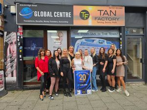 Supporting image for story: All welcome at West Bromwich company's anniversary for cake and champagne - with proceeds donated to charity