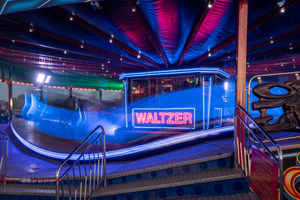 Traditional rides like the waltzer were also available for people to ride. Photo: Ian Knight / Z70 Photography