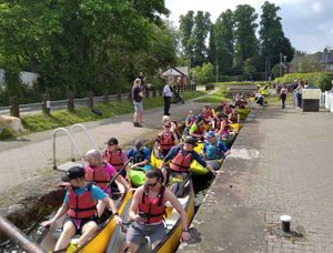 Canoes in Welshpool Lock