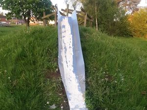 Supporting image for story: 'Soul destroying!' Play park in Sandwell hit by vandals with missing swings, broken glass and paint poured down slide
