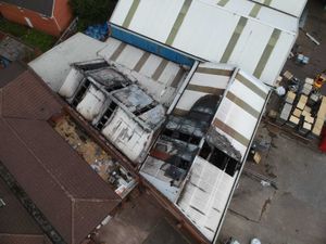 Lee Walker took these photos of the fire damage with his drone