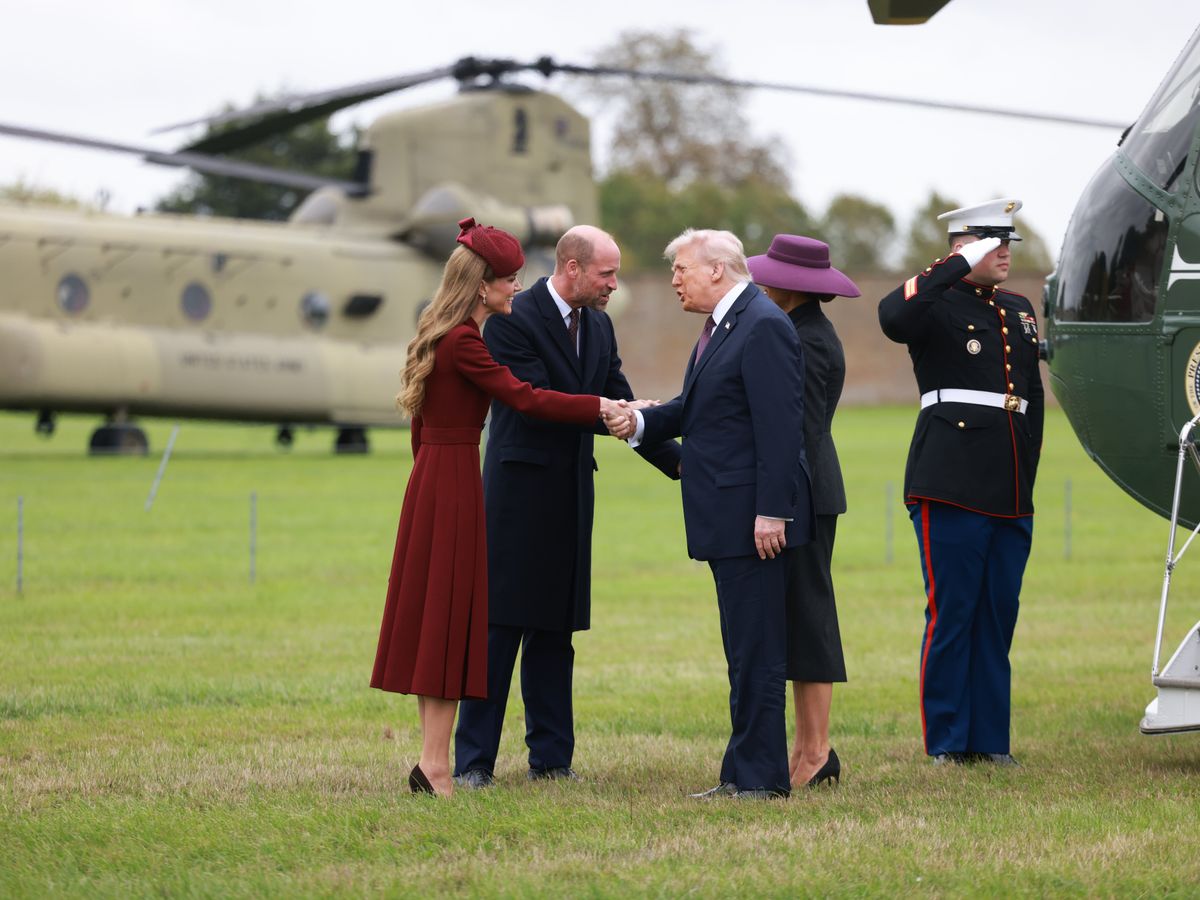 Trump appears to tell Kate &lsquo;you&rsquo;re so beautiful&rsquo; during royal greeting