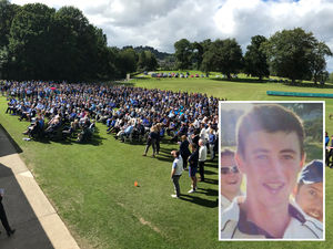 Supporting image for story: James Corfield: Mid Wales community celebrate teenager's life at ceremony