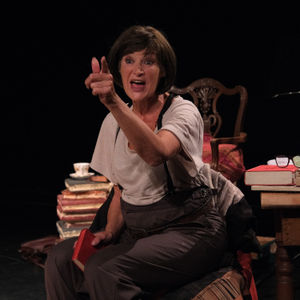 Heather Alexander as Virginia Woolf in 'Room' at the Edge Arts Centre