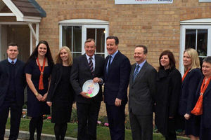 The Prime Minister at the Bellway development in Cannock, which has seen a third of homes sold under Help to Buy