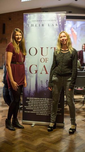 Actors Kiah Reeves and Nici Preston at the Out of Gas premiere