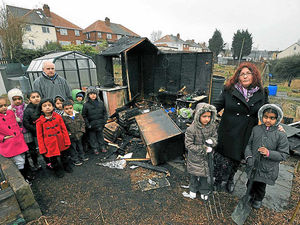 Supporting image for story: Smethwick school's allotment shed hit by fire
