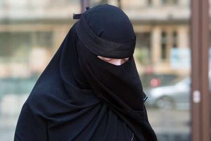 Lorna Moore outside court