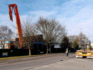 Supporting image for story: Baths being reduced to rubble within days