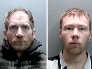 Mugshots of Daniel Graham, left, and Adam Carruthers