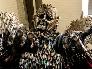 Supporting image for story: Shropshire's Knife Angel heading out on the road for the very first time
