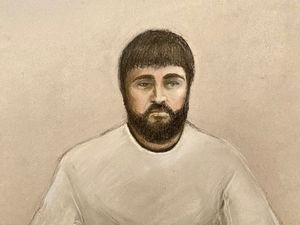 Court drawing of Kyle Clifford