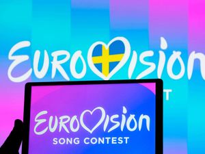 The Eurovision Song Contest 2024 logo seen displayed on a tablet