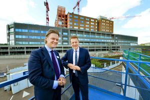 Sandwell and West Birmingham Hospitals NHS Trust chief executive Toby Lewis and West Midlands Mayor Andy Street