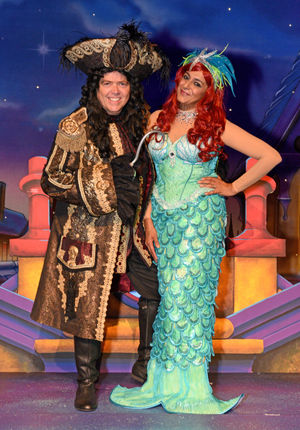 Jimmy Osmond as Captain Hook and Wolverhampton's Meera Syal as The Magical Mermaid
