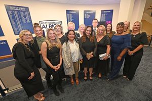 BUSINESS COPYRIGHT NATIONAL WORLD TIM STURGESS 13/11/24.  Ladder for the Black Country  Apprentice Awards 2024 .The Richardson Suite at West Bromwich Football Club. Pictured, Sandwell and West Birmingham NHS Trust.