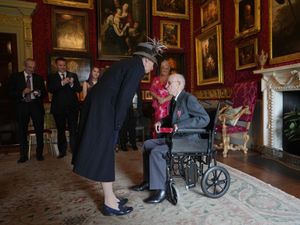Supporting image for story: Princess Royal pays tribute to veteran, 106, as he receives British Empire Medal