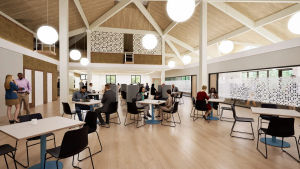 An artist's impression of how the refurbishment could look. Picture: Aecom.