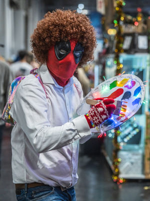 A Deadpool mixed with Bob Ross costume was one of the more creative costumes. Phot/o Ian Knight / Z70 Photography