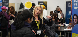 SPR staff ta a jobs fair