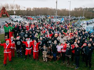 Supporting image for story: GALLERY: Festive bikers bring Christmas joy to poorly children at Shrewsbury hospital