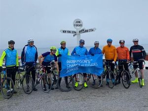Supporting image for story: Cyclists on their way to raising £100,000 for Parkinson's UK