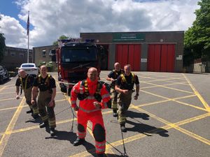 Supporting image for story: West Midlands firefighters set to pull engine around 8.5 mile course