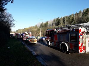 Supporting image for story: A442 closed in Telford after two HGVs crash