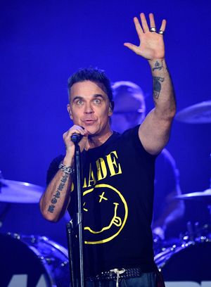 Robbie Williams wows the crowd at The Halls, Wolverhampton. Photo: Tim Thursfield