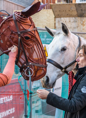 Silver meets Joey with Hippodrome Chief Executive and Artistic Director, Fiona Allan