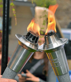 The flame is lit in Much Wenlock