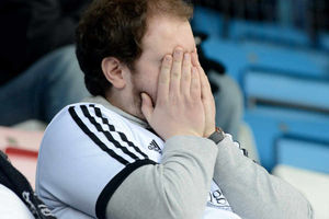 A Telford fan can't bare to watch